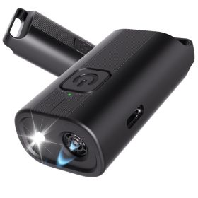 Dog Bark Deterrent Device, Portable Mini Dog Repeller, USB Rechargeable, Anti-barking Training Device With Flashing Light, Small And Exquisite (Option: Black)